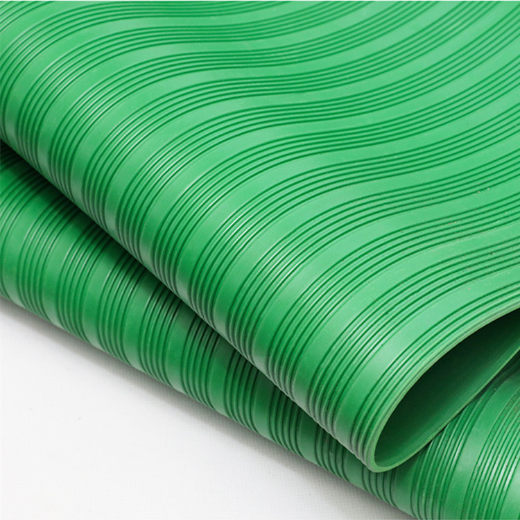 10kv绿色条纹绝缘胶垫