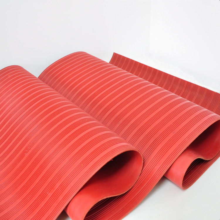 红色条纹防滑绝缘胶垫(图2)